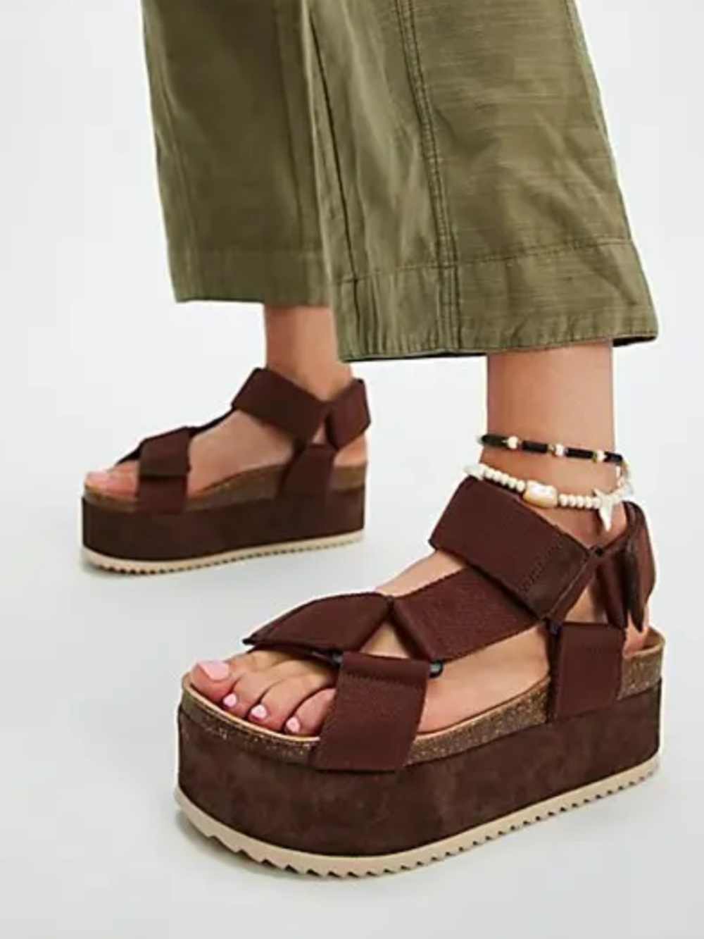 Intentionally Blank Rule Breaker Remix tobacco brown platform Sandal